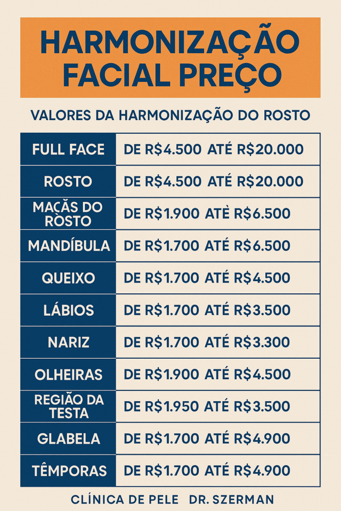 harmonizacao facial preco