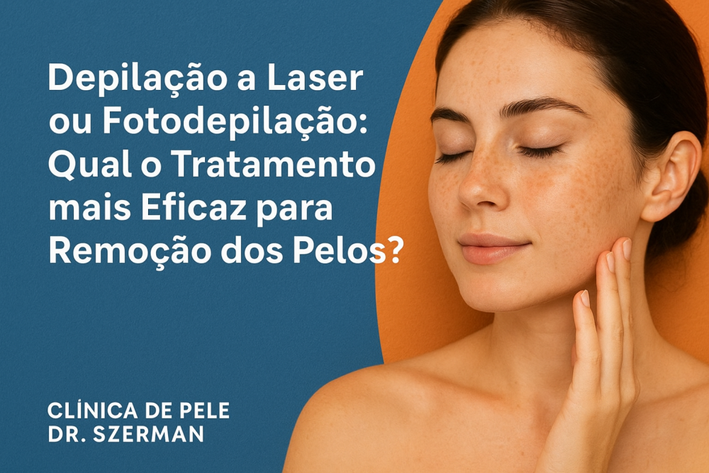 depilação a laser ou fotodepilação