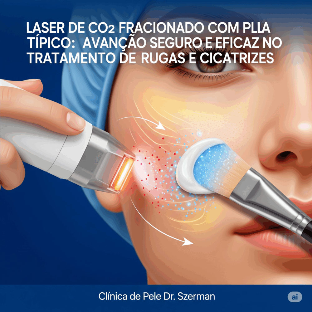 Laser de CO2 Fracionado com PLLA Tópico