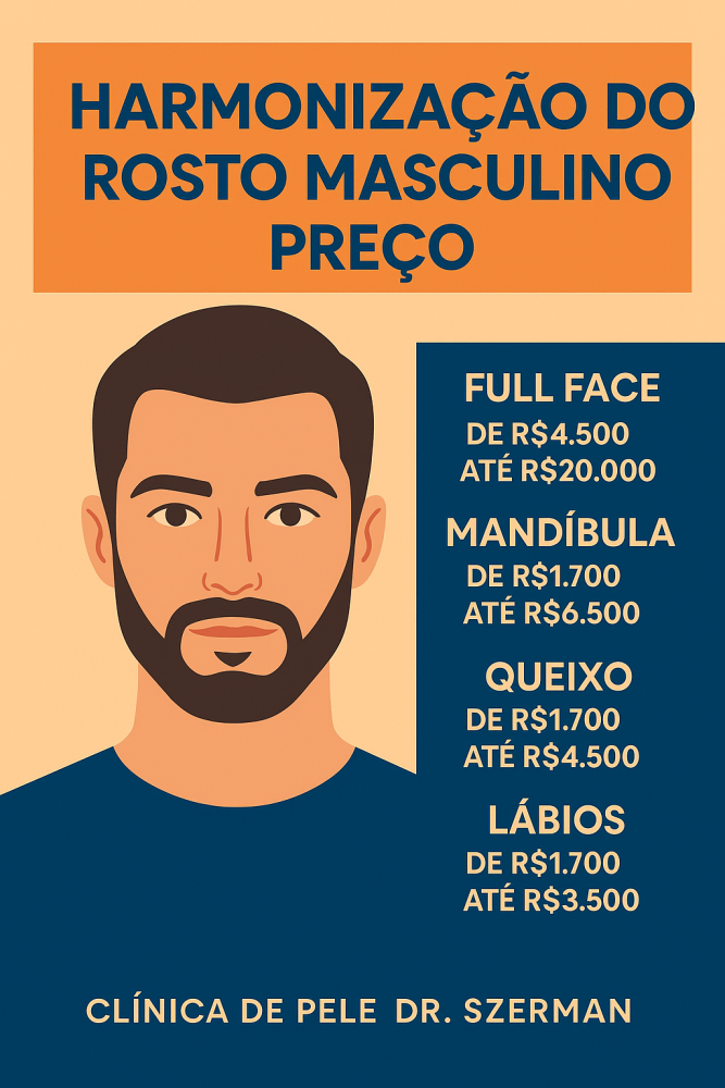 harmonização fácial masculina valor