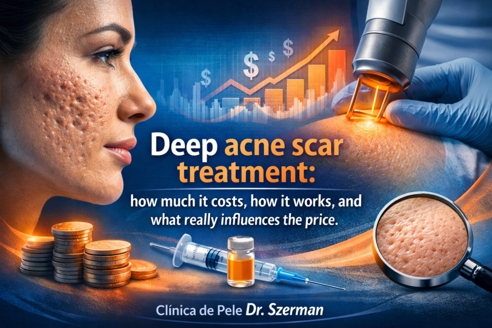 Deep acne scar treatment