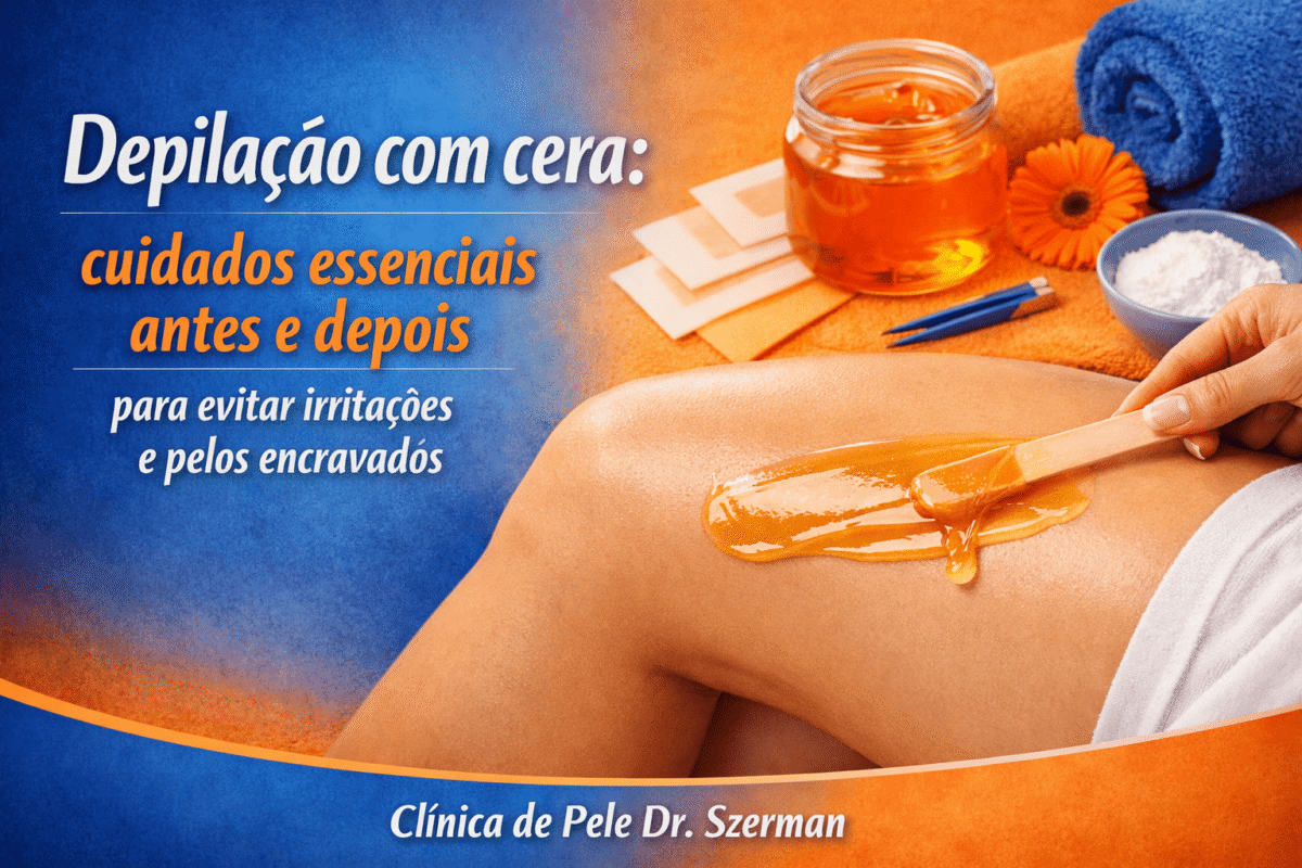 depilação com cera