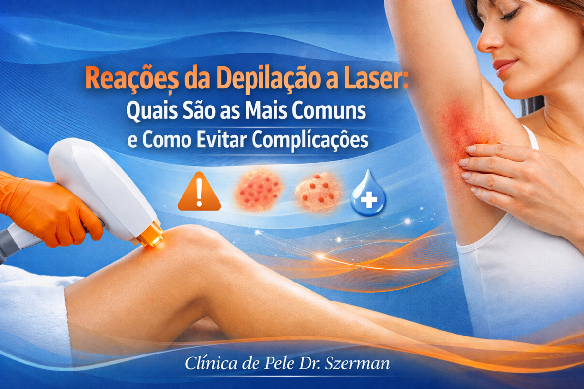 reações da depilação a laser