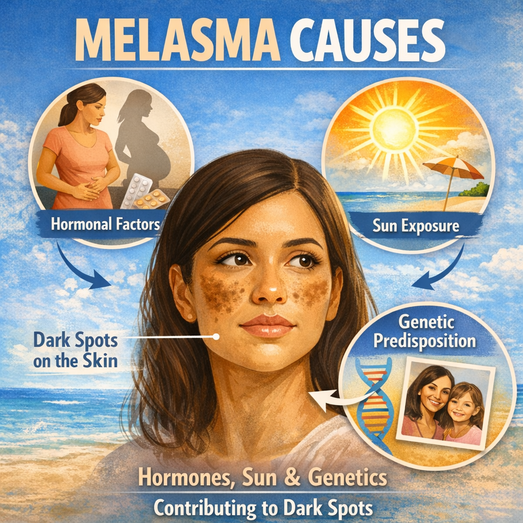 Clínica de Pele | Dermatologia & Estética | Melasma Causes: Understand the Factors That Lead to Skin Darkening melasma causes