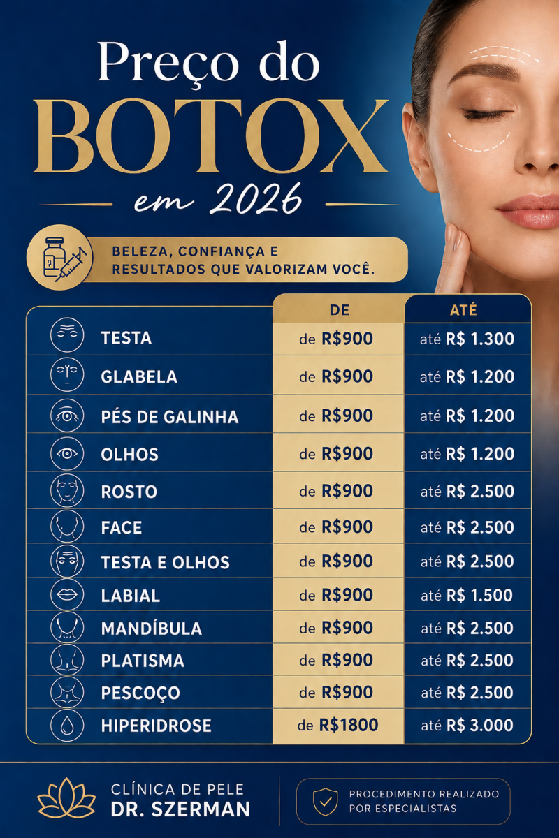 preço do botox