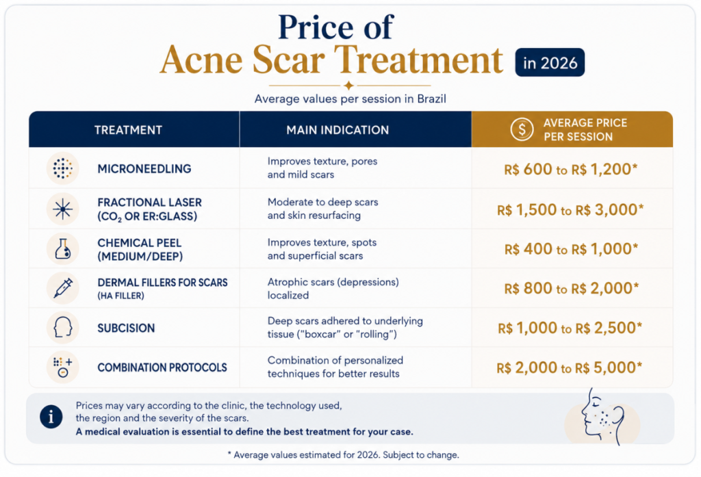 Acne Scar Treatment Cost in 2026: How Much Does It Cost? Discover the Prices! 21 Acne Scar Treatment Cost